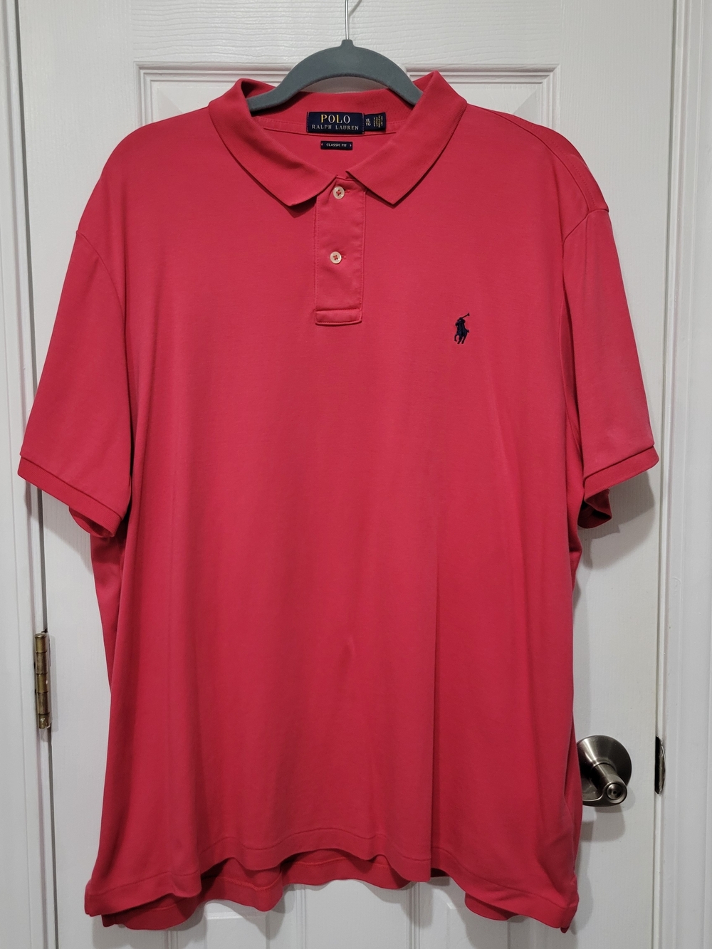 Polo by Ralph Lauren Men’s Coral Pink Classic Polo Shirt